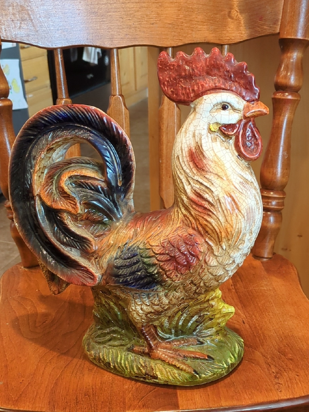 Vtg Ceramic Rooster 🐓 Chicken Kitchen Decor vintage Intrada Italy